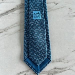 HERMES Cravate Twill Tie 7 cm